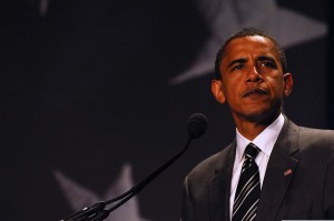 Barak Obama by Tech. Sgt. Dawn M. Price, USAF