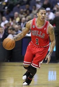 Derrick Rose by Keith Allison 