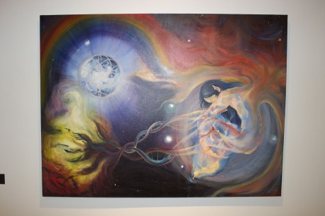 Cosmic Birth, oil on canvas, 2011