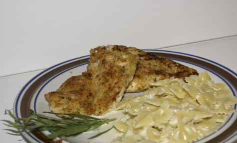 Tarragon Chicken and Pasta with Cream Sauce