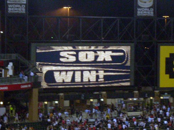 Sox Win - Photo by Katie Kelly