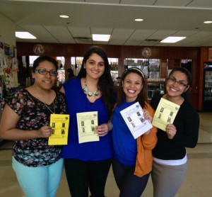 All four members of the Golden Ticket won executive seats. (from left to right) Stephanie Garcia, Amanda Steflo, Jessica Guillen, and Brenda Bedolla