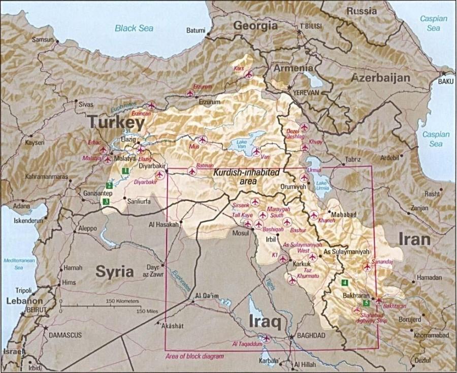 Kurdistan is a territory that passes through several nations including Northern Iraq
