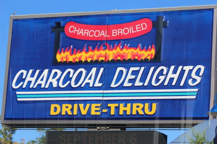 Steak or cake? Take your pick at Charcoal De- lights.