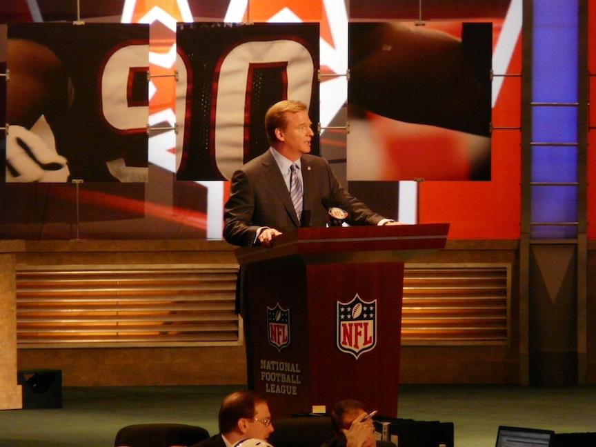 NFL Commissioner Roger Goodell will be hosting his eighth NFL draft in 2015.