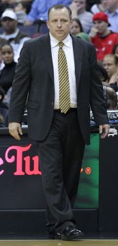 Former Coach Tom Thibodeau left the Bulls after five seasons with a record of 255-139