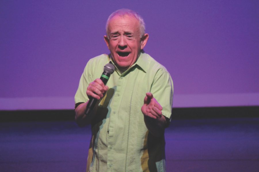 Comedian Leslie Jordan performed parts of his “Straight Outta Chattanooga” Dec. 8 during NEIU Gives Back Week.
