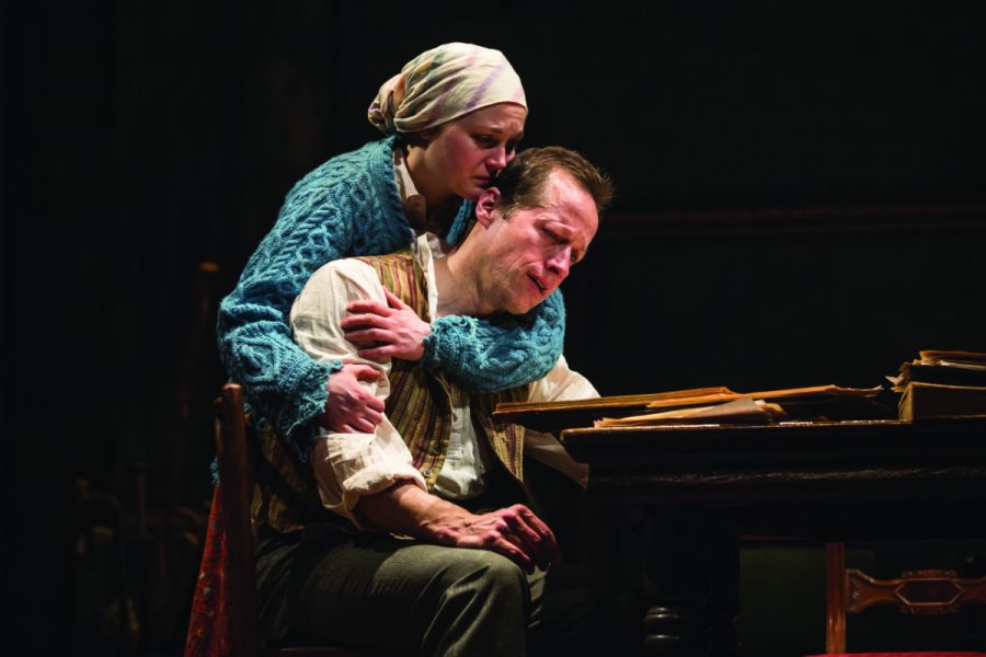 Caroline Neff (Sonya) and Tim Hopper (Vanya) in the Chicago premiere of Annie Baker’s adaptation of Anton Chekhov’s Uncle Vanya, directed by Robert Falls.  Tickets can be purchased at GoodmanTheatre.org/UncleVanya