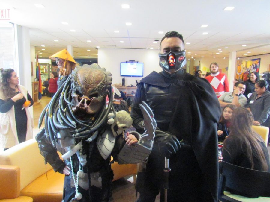 Xiadany Ayala and Anthony Pacheco as Predator and Dark Jedi.