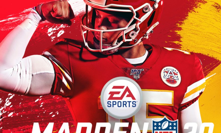 This image provided by EA Sports shows the cover of the Madden 20 video game, featuring Kansas City Chiefs quarterback Patrick Mahomes, which will be released in August | (Photo courtesy of EA Sports via AP) ORG XMIT: NY161