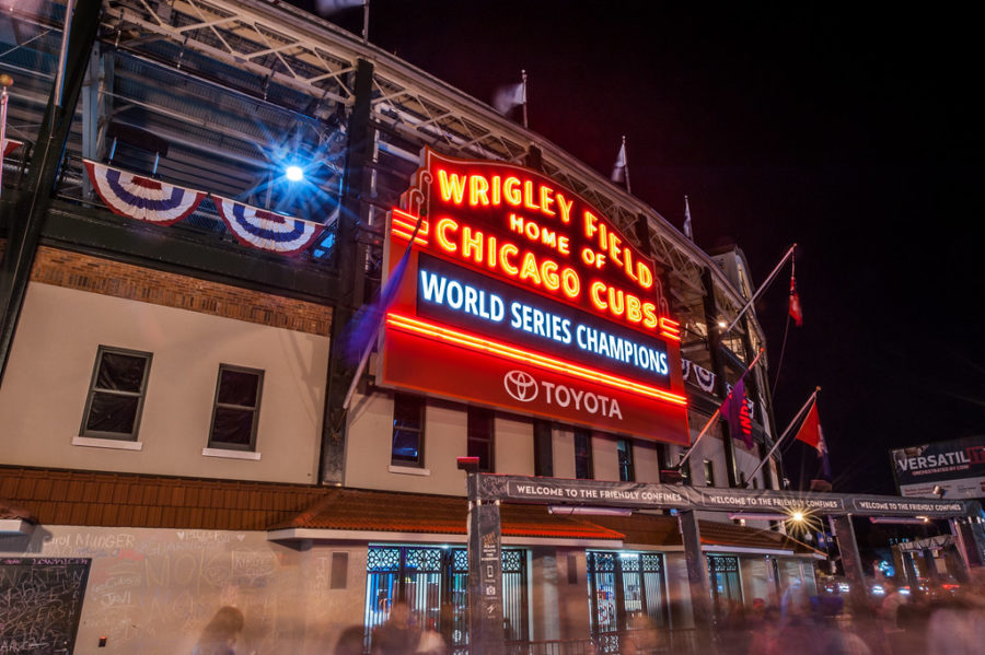 Wrigley+Field+proudly+manifested+the+Cubs%E2%80%99+achievement+during+that+sweet+in+October+2016.