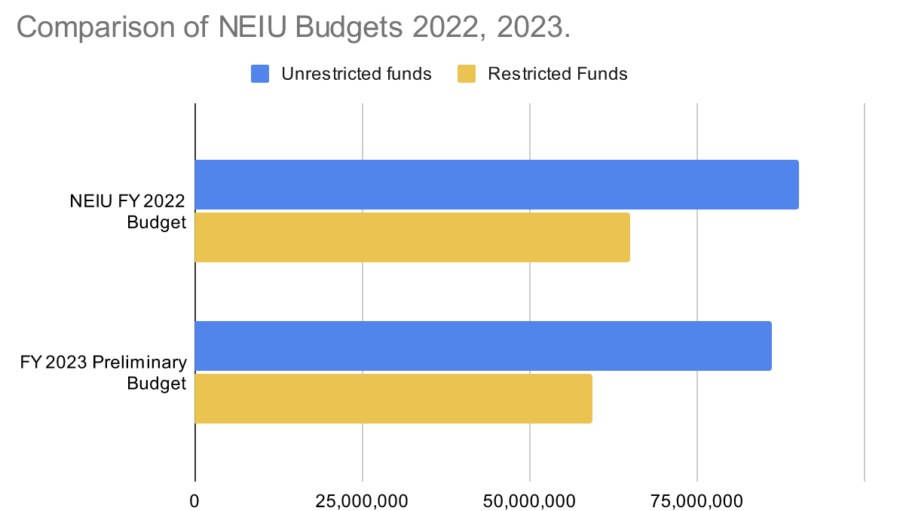 Data from NEIU FY 2023 Budget Town Hall. 
