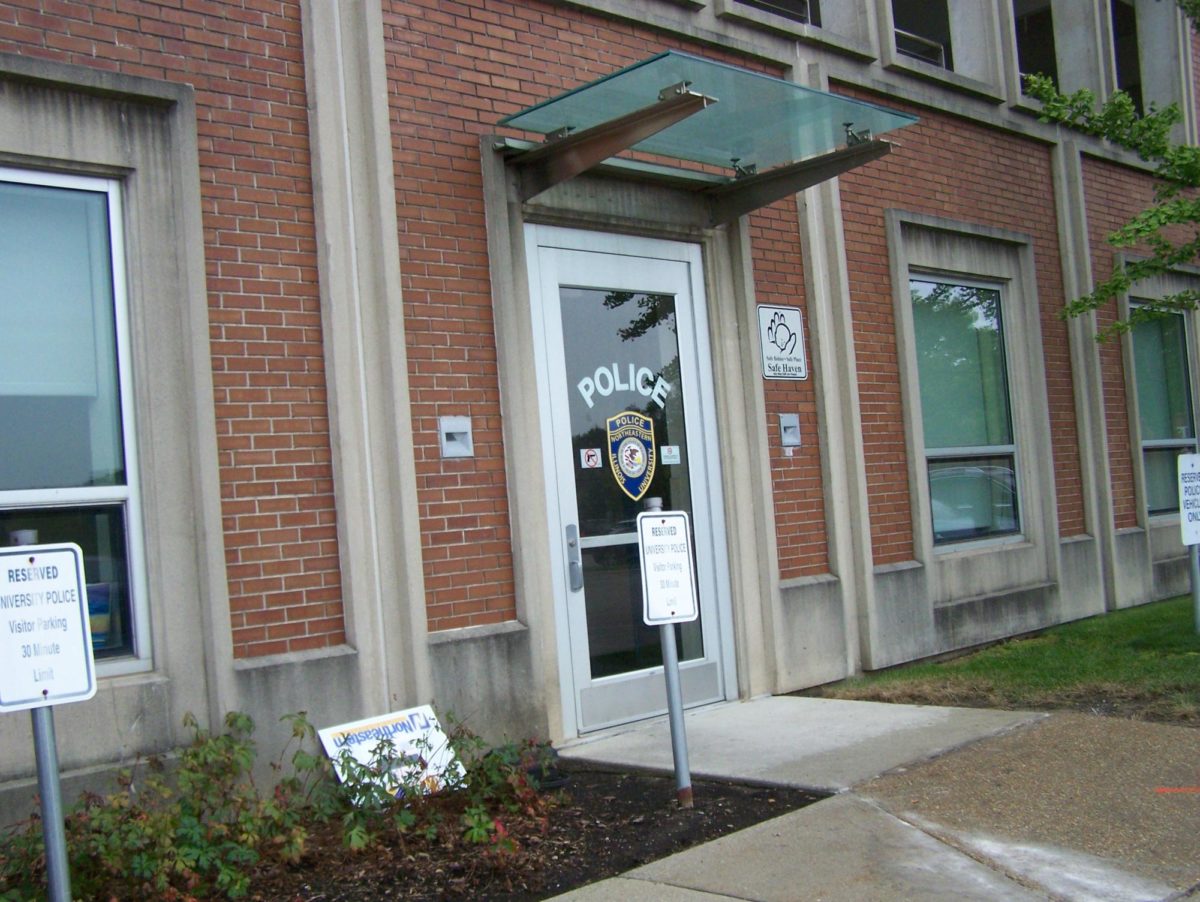 Front door of NEIU Police Department on North Campus