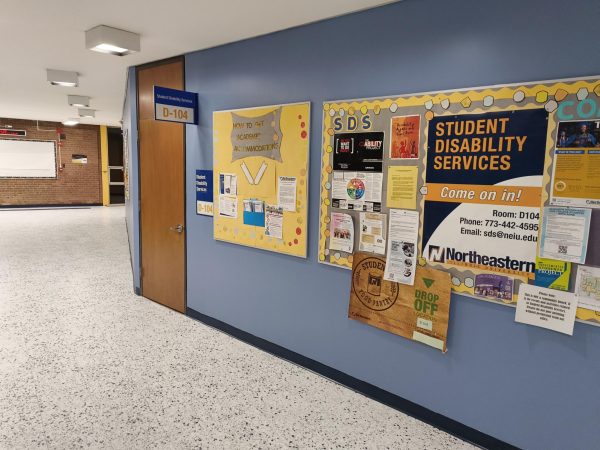 The entrance to the Student Disability Services (SDS) office is shown in Building D.