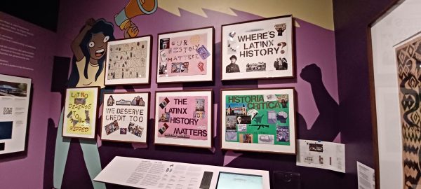 ILJA students created these signs protesting the CHM, now it is displayed at the museum as part of the exhibition.